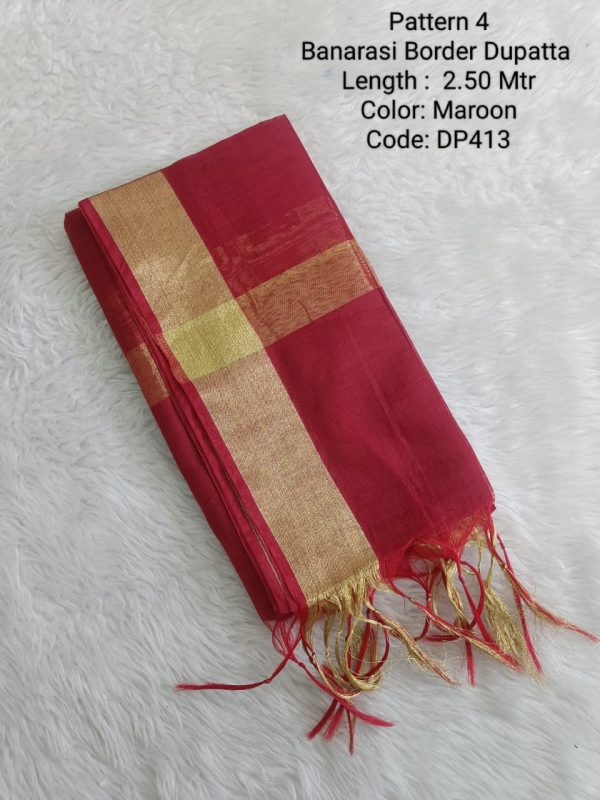 DP413 - Banarasi Border Dupatta