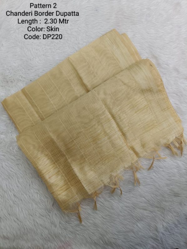 DP220 - Chanderi Border Dupatta