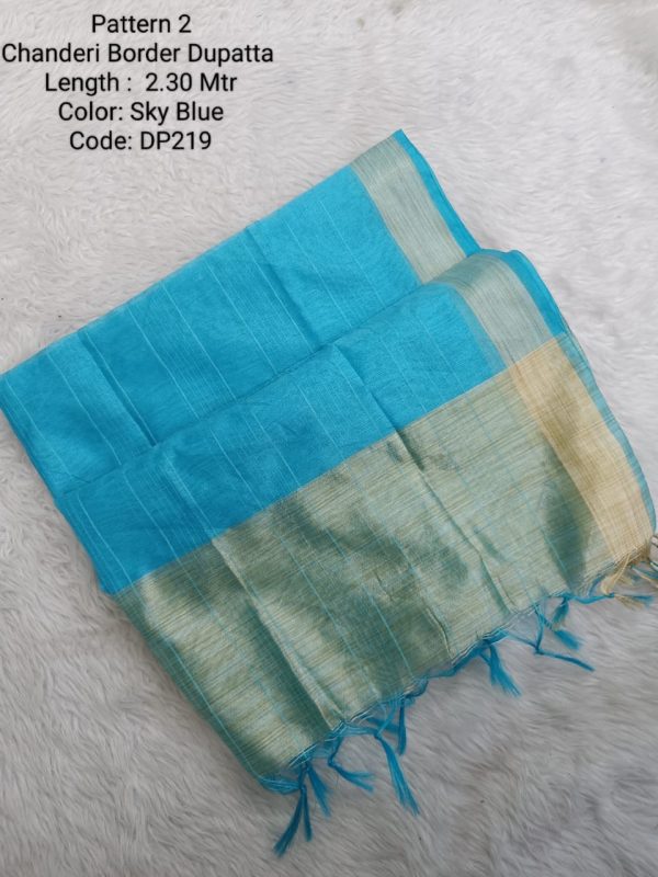 DP219 - Chanderi Border Dupatta