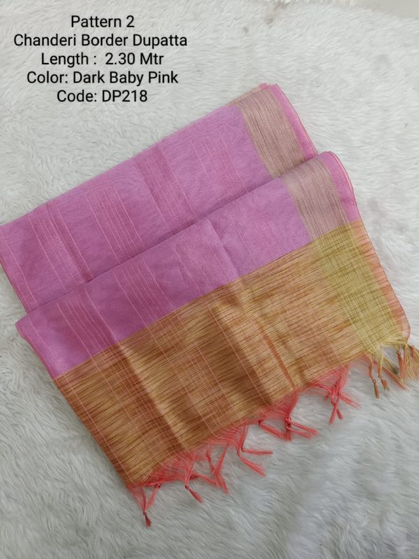 DP218 - Chanderi Border Dupatta