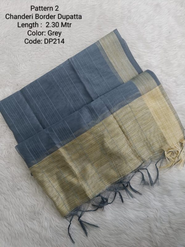 DP214 - Chanderi Border Dupatta