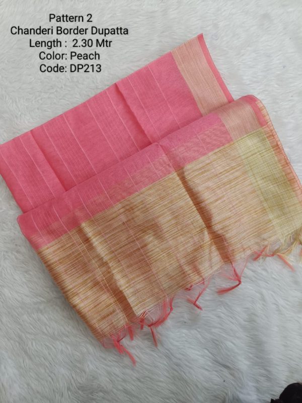 DP213 - Chanderi Border Dupatta