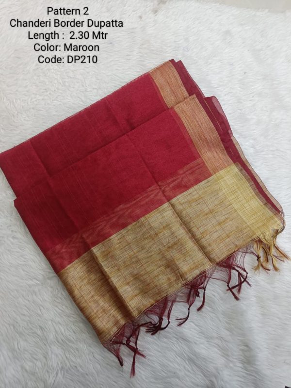 DP210 - Chanderi Border Dupatta