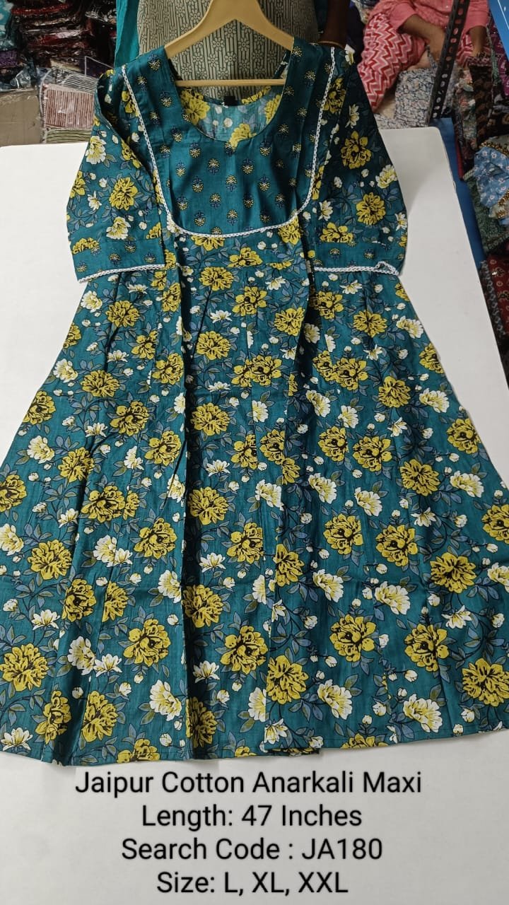 Jaipur Cotton Anarkali JA180