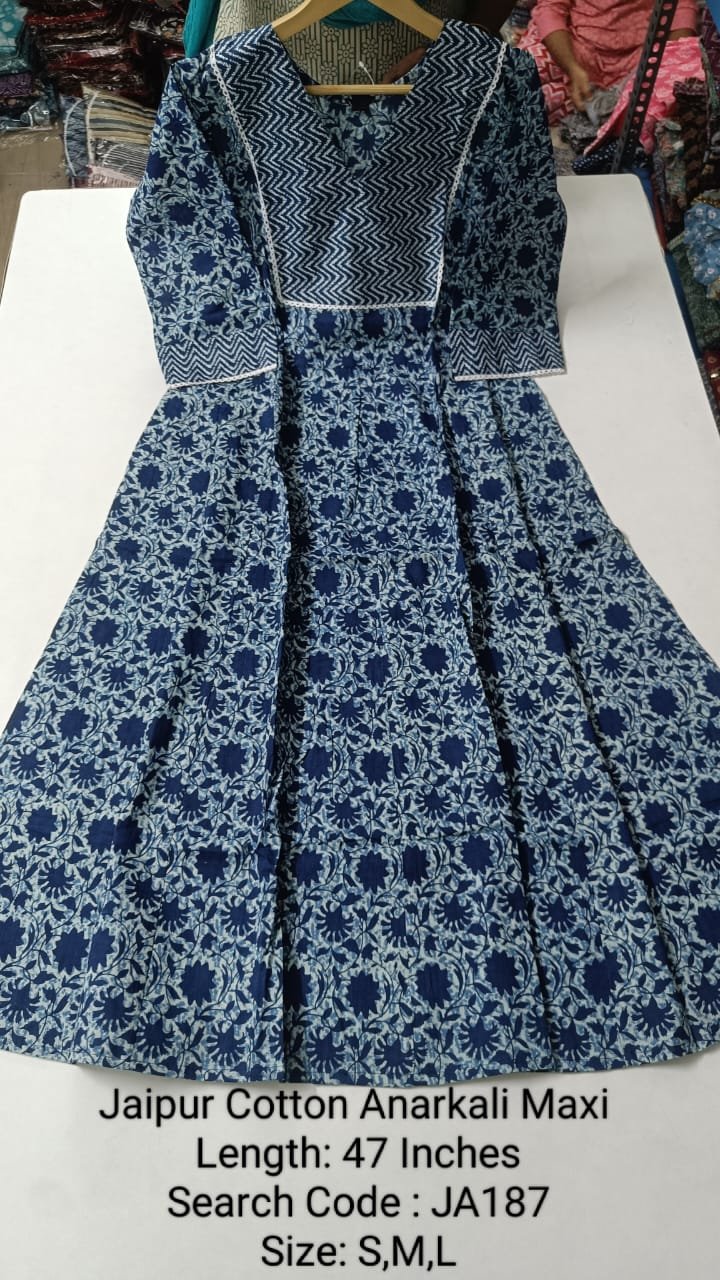 Jaipur Cotton Anarkali JA187
