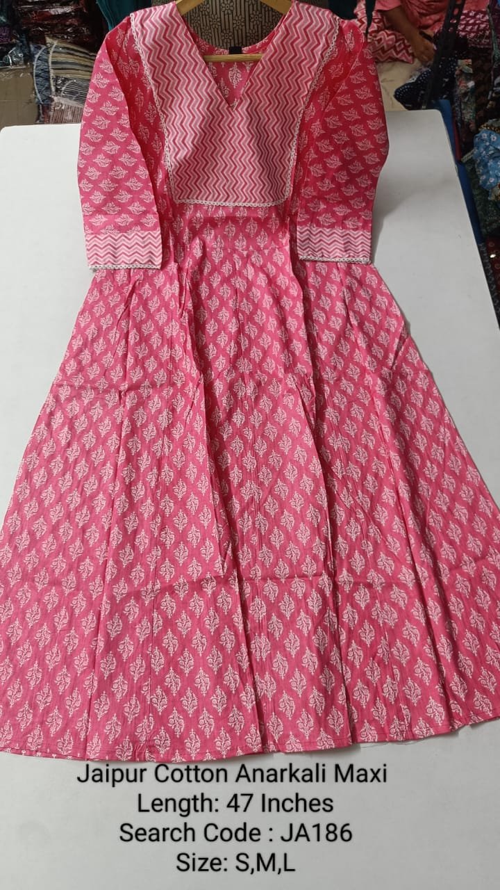 Jaipur Cotton Anarkali JA186