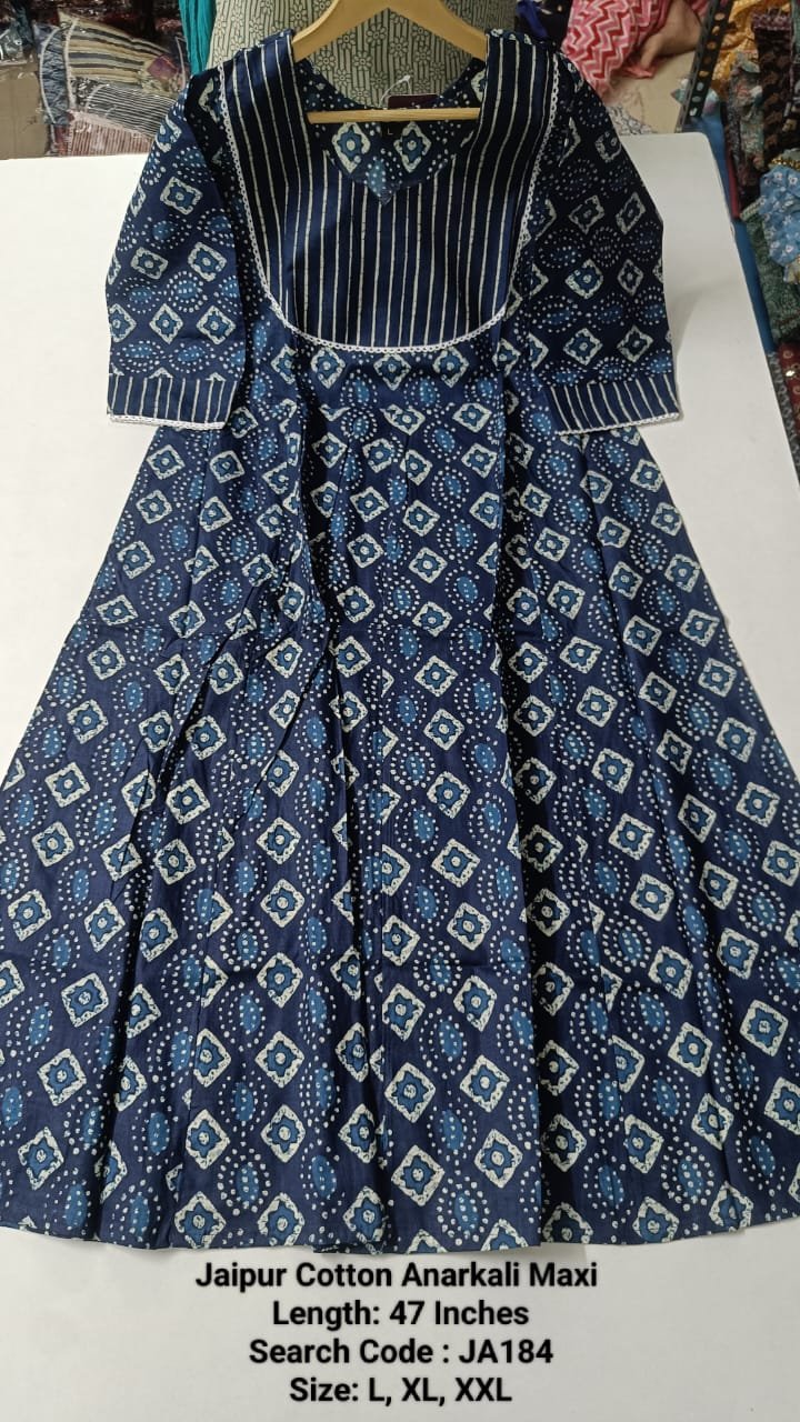 Jaipur Cotton Anarkali JA184