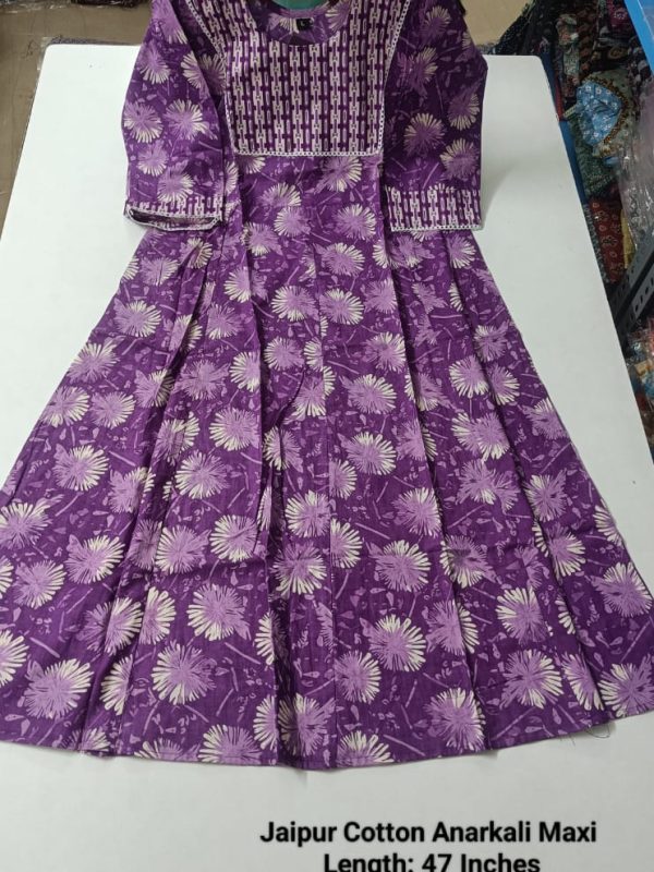 Jaipur Cotton Anarkali JA197