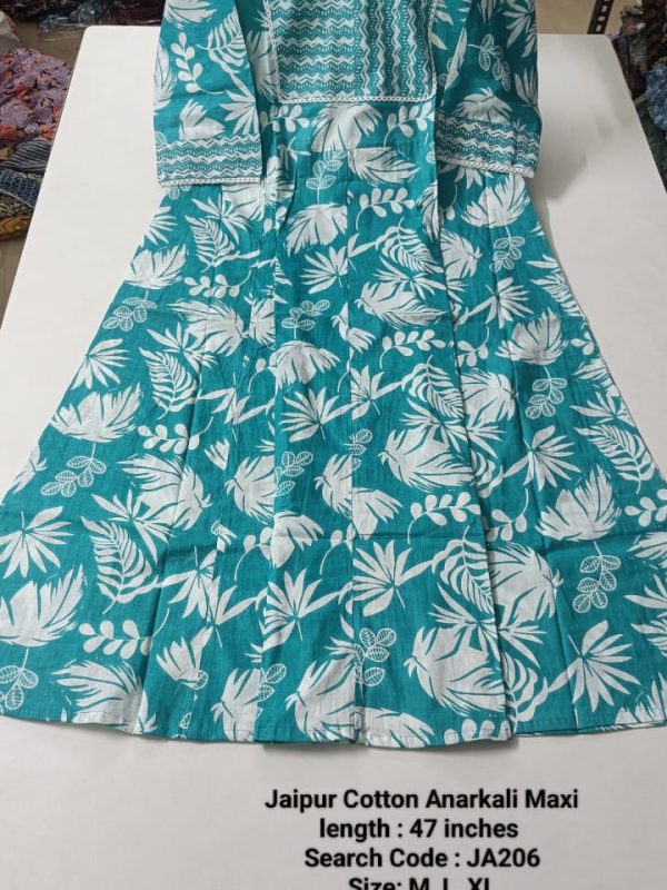 Jaipur Cotton Anarkali JA206