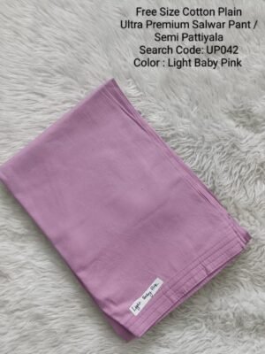 UP042 - Cotton Plain Pattiyala / Salwar Pant - Free Size