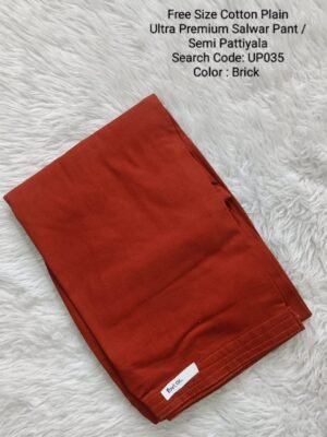 UP035 - Cotton Plain Pattiyala / Salwar Pant - Free Size