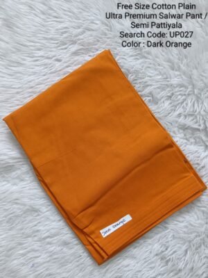UP027 - Cotton Plain Pattiyala / Salwar Pant - Free Size