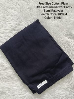 UP034 - Cotton Plain Pattiyala / Salwar Pant - Free Size