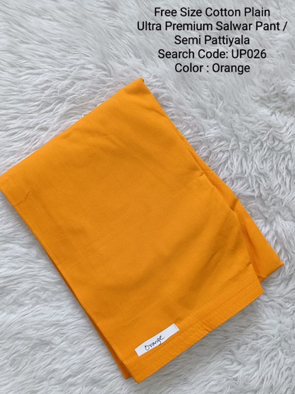 UP026 - Cotton Plain Pattiyala / Salwar Pant - Free Size