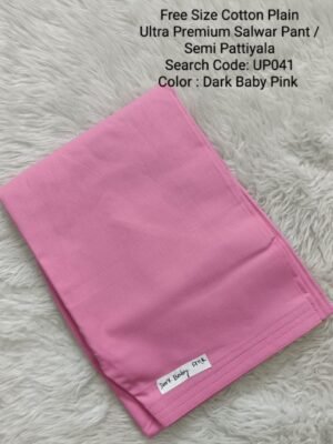 UP041 - Cotton Plain Pattiyala / Salwar Pant - Free Size
