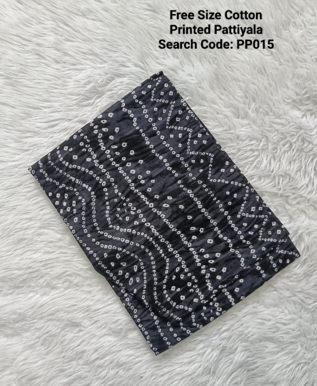 PP015 - Cotton Printed Pattiyala / Salwar Pant - Free Size