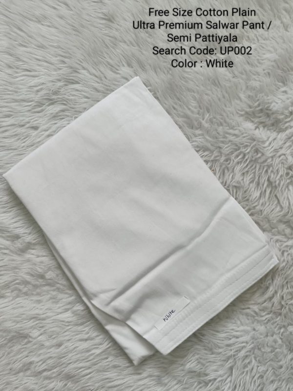 UP002 - Cotton Plain Pattiyala / Salwar Pant - Free Size