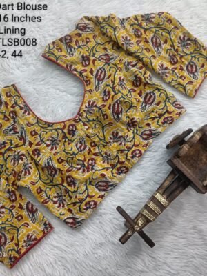 TLSB008 - Long Sleeve Readymade Blouse - Jaipur Cotton 3 Dart Blouse