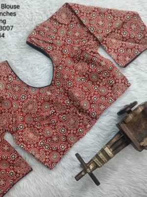 TLSB007 - Long Sleeve Readymade Blouse - Jaipur Cotton 3 Dart Blouse