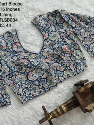TLSB004 - Long Sleeve Readymade Blouse - Jaipur Cotton 3 Dart Blouse