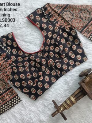 TLSB003 - Long Sleeve Readymade Blouse - Jaipur Cotton 3 Dart Blouse