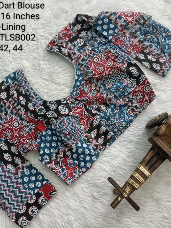TLSB002 - Long Sleeve Readymade Blouse - Jaipur Cotton 3 Dart Blouse
