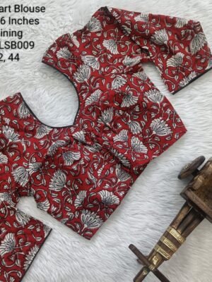 TLSB009 - Long Sleeve Readymade Blouse - Jaipur Cotton 3 Dart Blouse