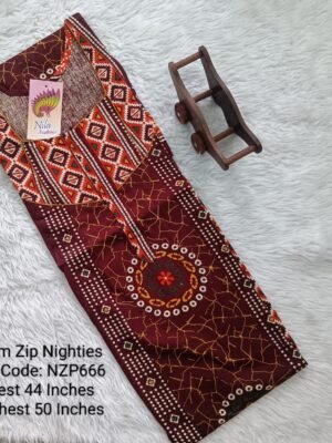 NZP666- Nila Nighties - Premium Zip Model