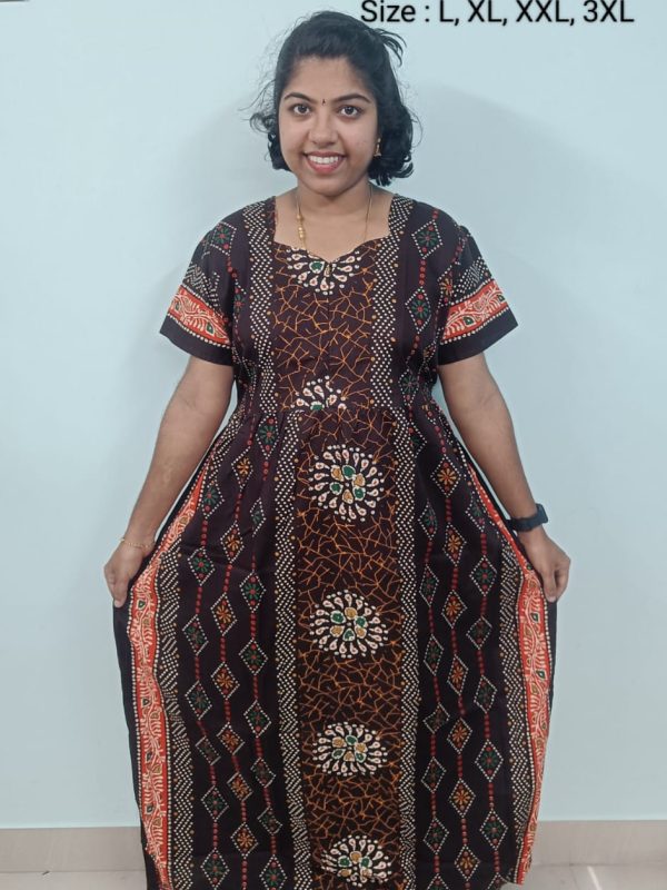 FN123 - Nila Nighties - Frock Model Nighties