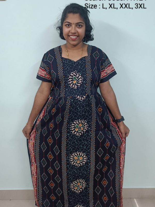 FN124 - Nila Nighties - Frock Model Nighties