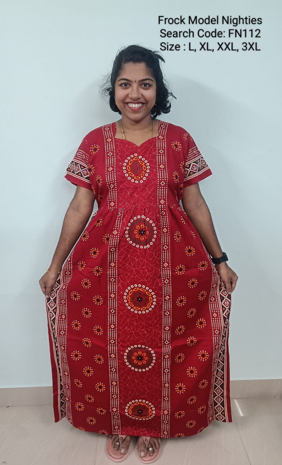WhatsApp Image 2025-06-05 at 6.32.06 PM (1) FN112 - Nila Nighties - Frock Model Nighties