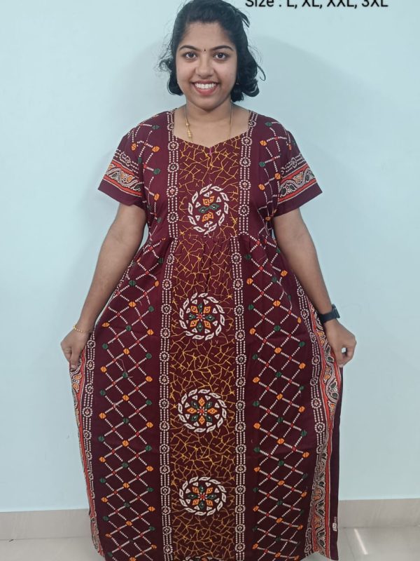 FN113 - Nila Nighties - Frock Model Nighties
