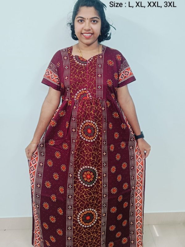 FN110 - Nila Nighties - Frock Model Nighties