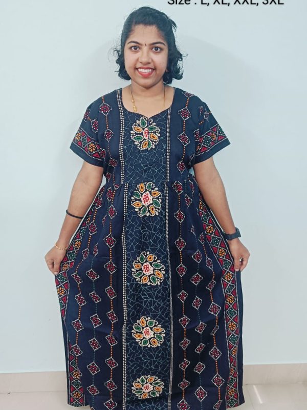 FN104 - Nila Nighties - Frock Model Nighties