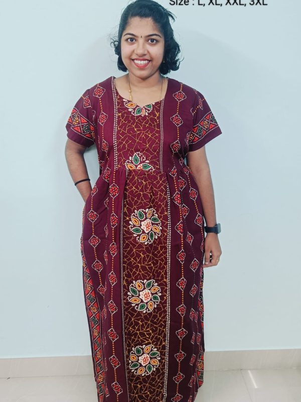 FN103 - Nila Nighties - Frock Model Nighties
