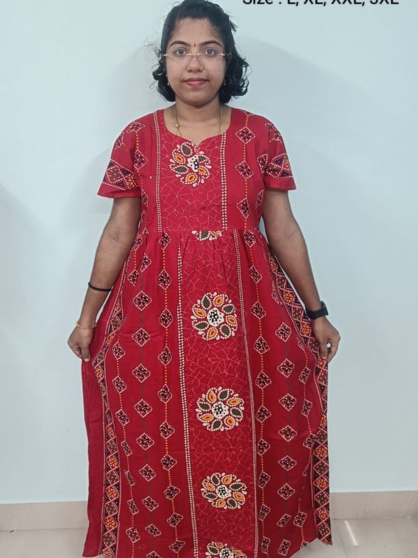 FN101 - Nila Nighties - Frock Model Nighties