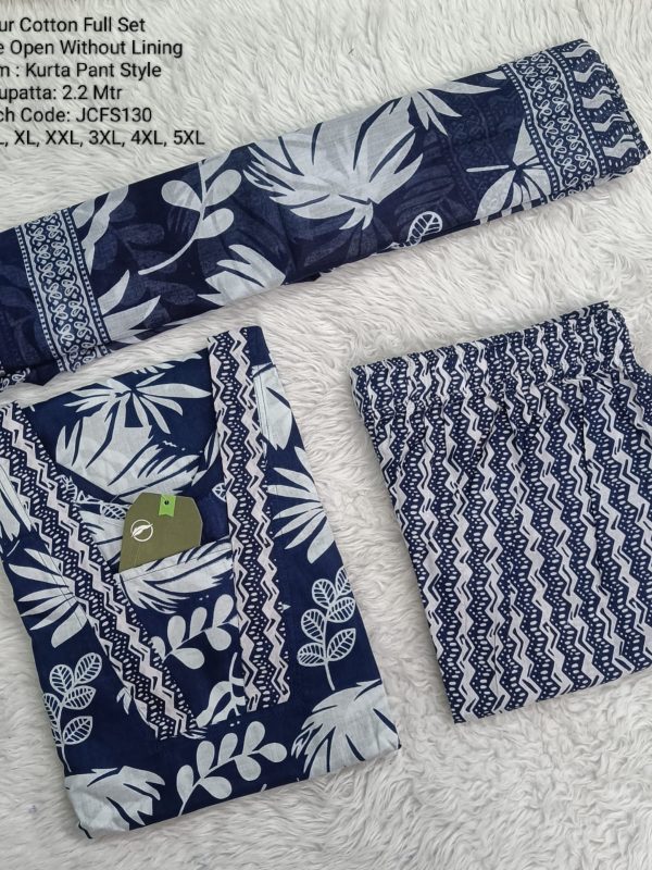 JCFS130 - Jaipur Cotton - Full Set (Top, Bottom and Dupatta)