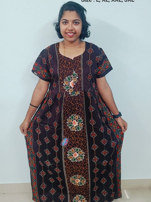 FN102 - Nila Nighties - Frock Model Nighties
