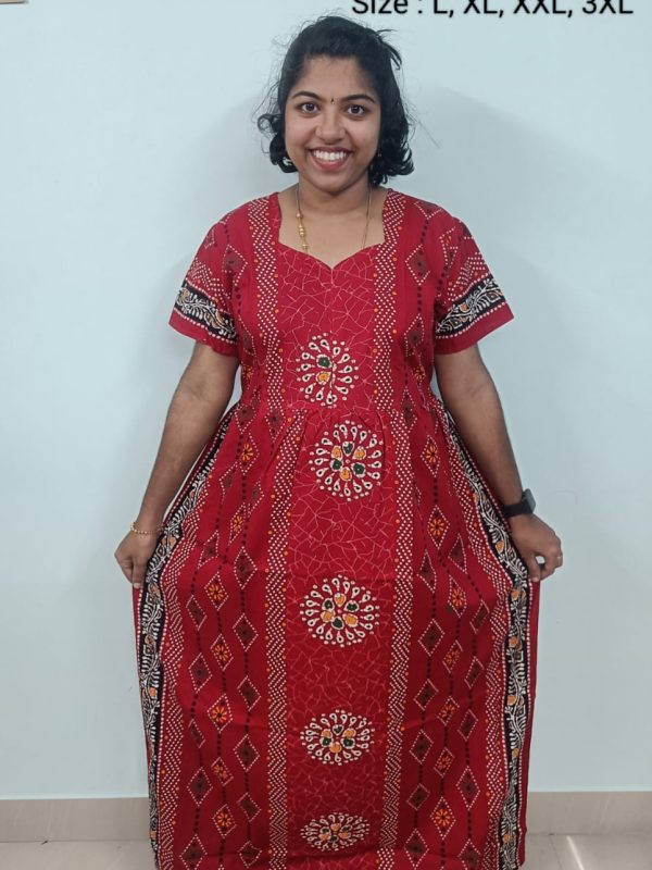 FN122 - Nila Nighties - Frock Model Nighties