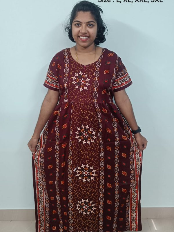 FN126 - Nila Nighties - Frock Model Nighties