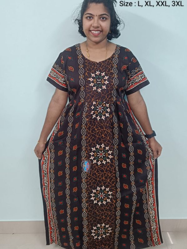 FN127 - Nila Nighties - Frock Model Nighties