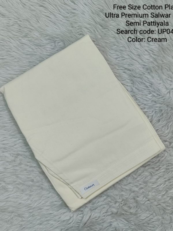 UP045 - Cotton Plain Pattiyala / Salwar Pant - Free Size