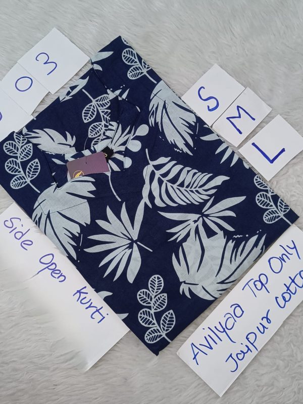 JCLT603- Jaipur Cotton Top Only without Lining