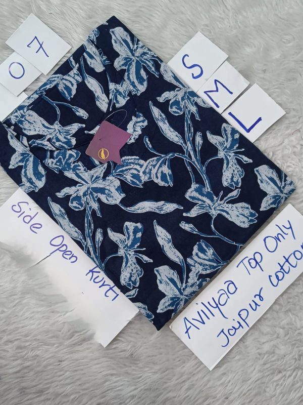 JCLT607- Jaipur Cotton Top Only without Lining