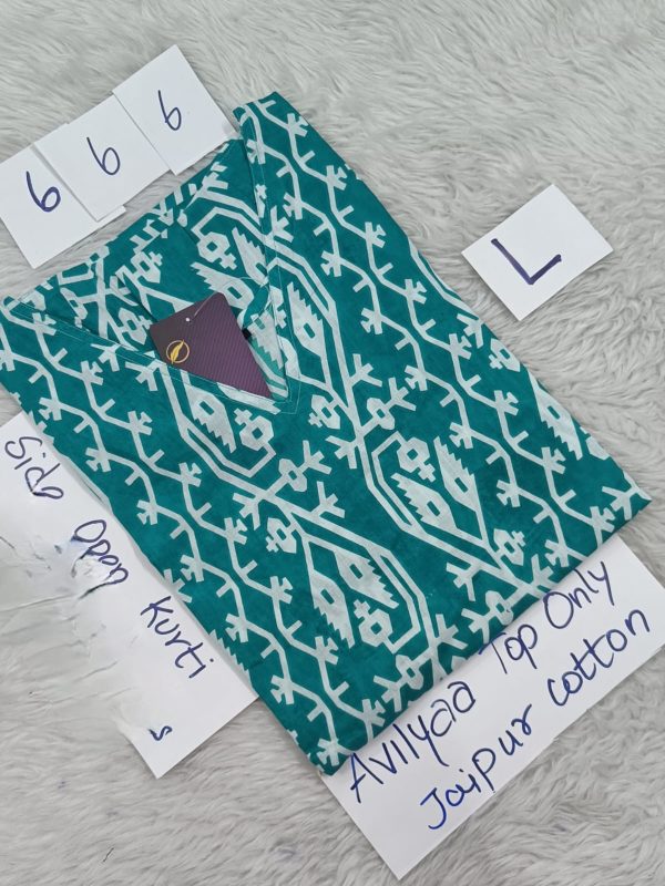 JCLT666- Jaipur Cotton Top Only without Lining