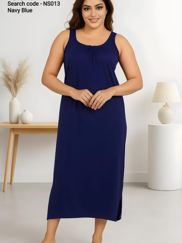 NS013-Nigthy Slip -Navy Blue