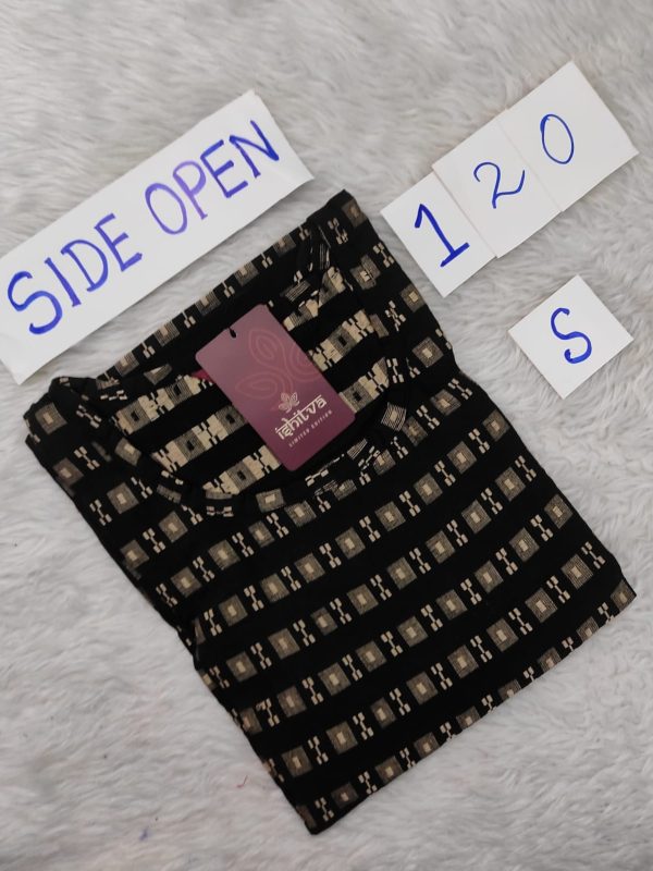 OZ120- S,M Size - Side Open Kurti - Clearance