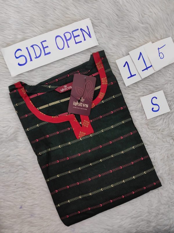 OZ115- S Size - Side Open Kurti - Clearance
