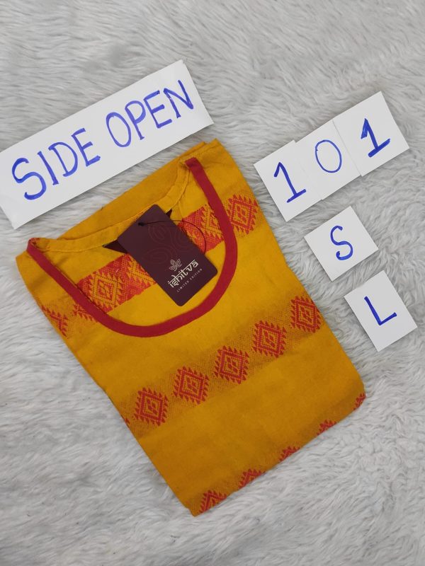 OZ101- S,L Size - Side Open Kurti - Clearance