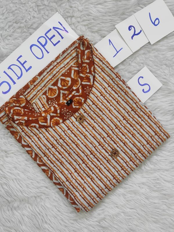 OZ126- S Size - Side Open Kurti - Clearance